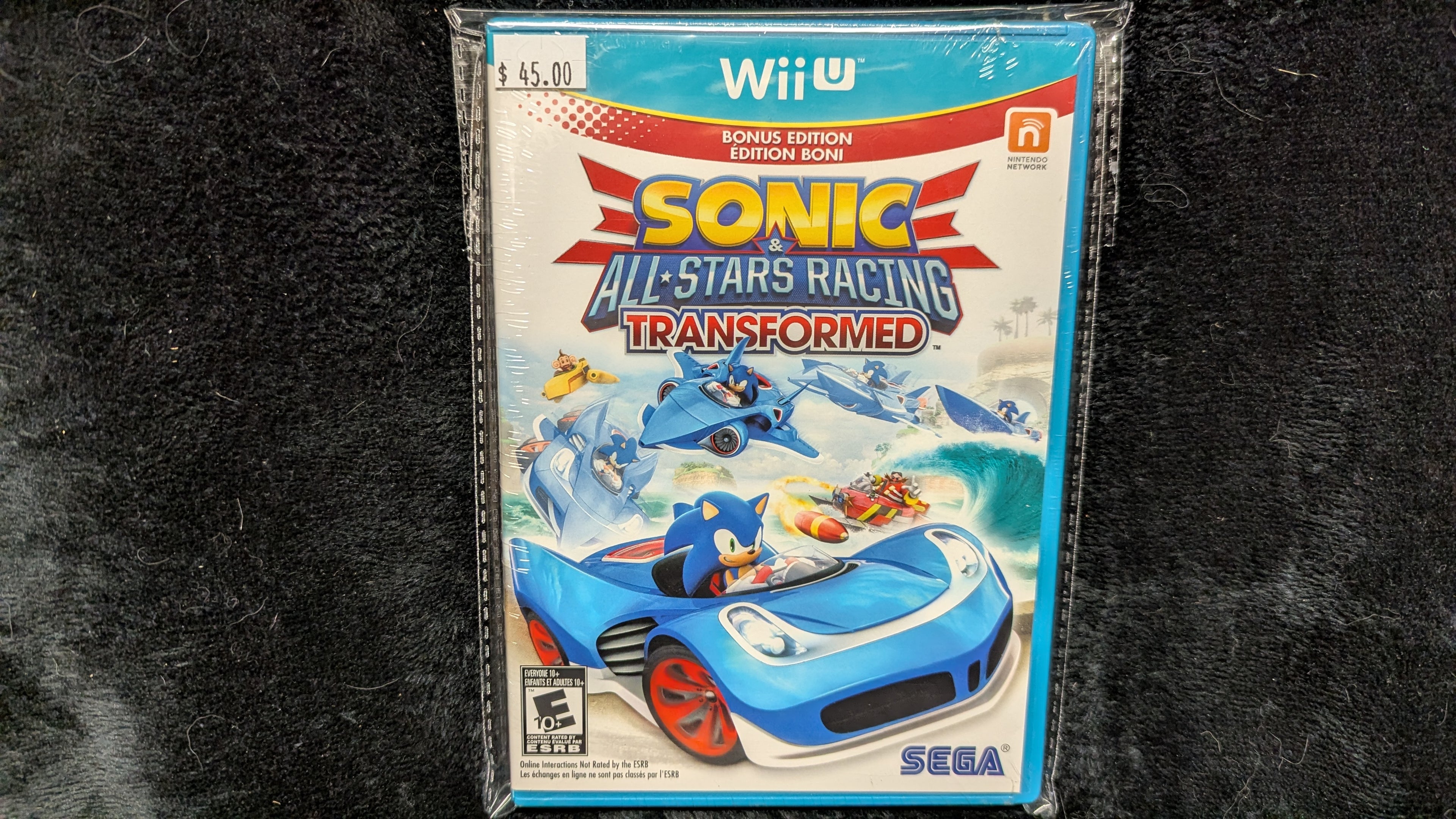Sonic All Star Racing Transformed Bonus Edition (WII U) - New & Sealed