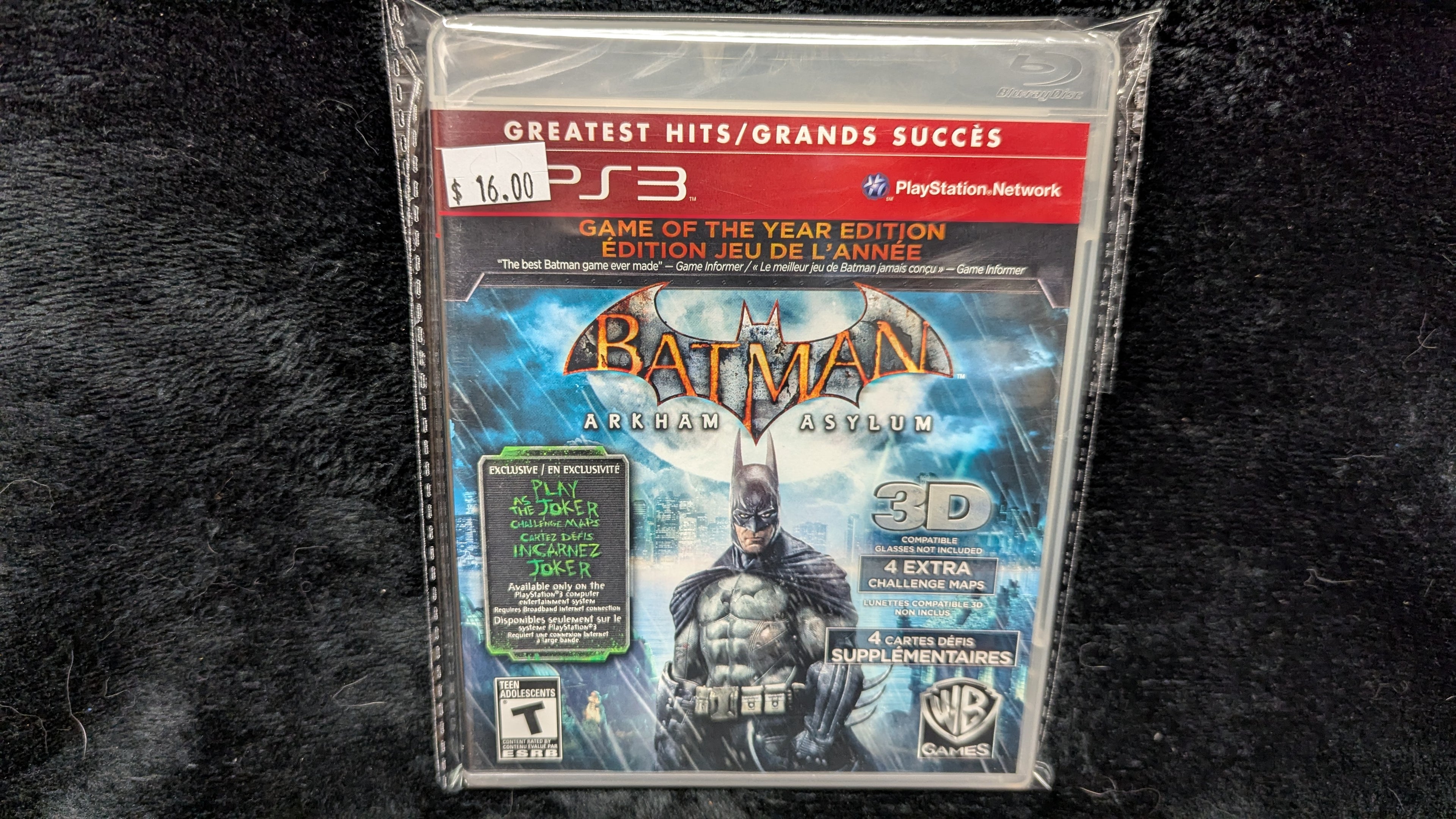Batman Arkham Asylum - Game Of The Year (PS3) - New & Sealed